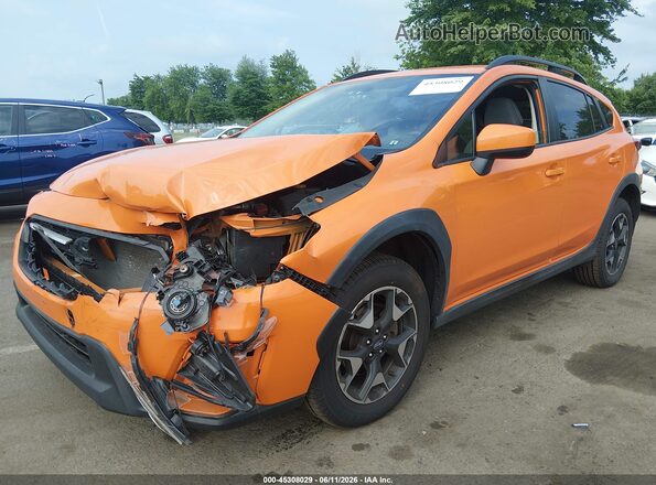 JF2GTACC4KH282344 2019 SUBARU CROSSTREK Orange Przód lewy