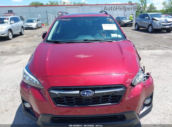 JF2GTACC5JH237248 2018 SUBARU CROSSTREK Red Սարքավորումների վահանակի տեսք