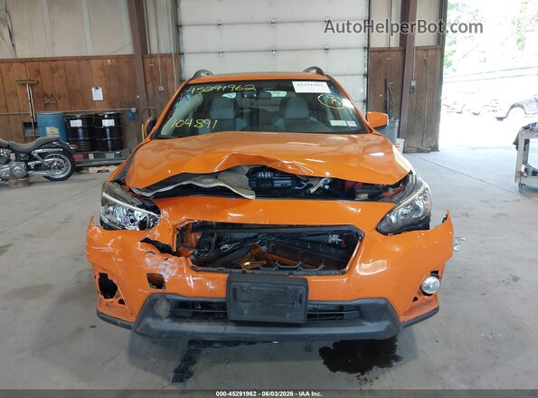 JF2GTACC6JH217431 2018 SUBARU CROSSTREK Оранжевый Вид щитка приборов