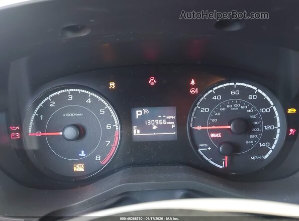 JF2GTACCXK8308610 2019 SUBARU CROSSTREK Red Widok tylnych siedzeń