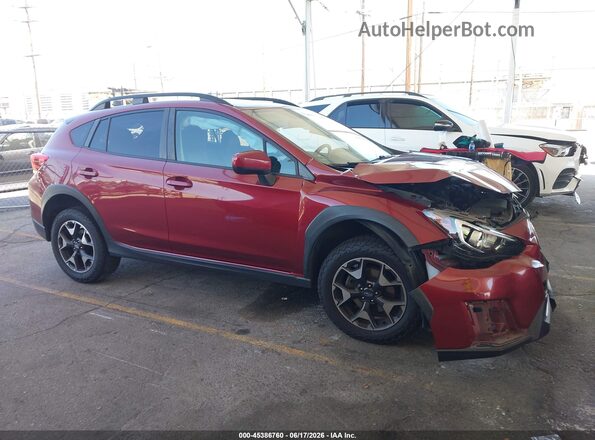 JF2GTACCXK8308610 2019 SUBARU CROSSTREK Red Widok wnętrza z tyłu