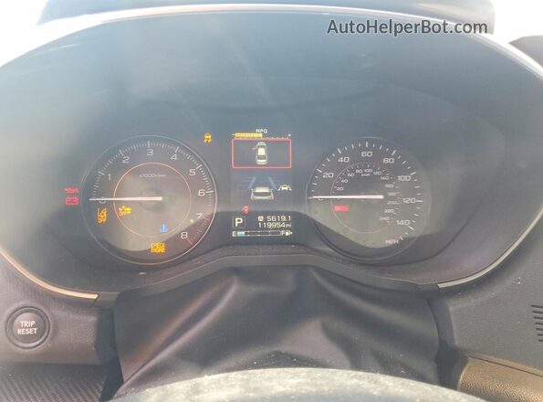 JF2GTADC0JH290759 2018 SUBARU CROSSTREK Синий Вид щитка приборов