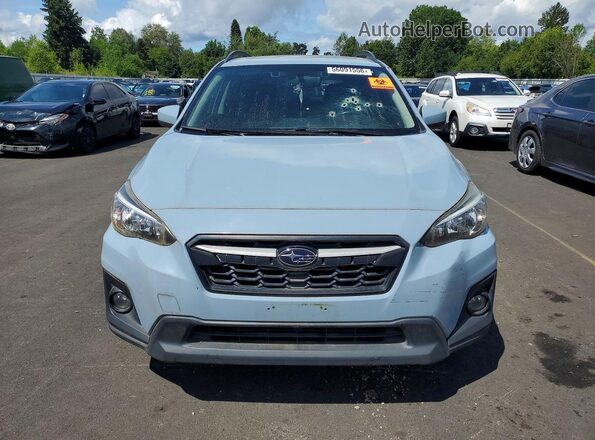 JF2GTADC0JH290759 2018 SUBARU CROSSTREK Синий Вид спереди