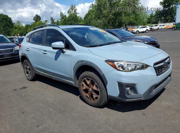 JF2GTADC0JH290759 2018 SUBARU CROSSTREK Синий Передняя правая четверть