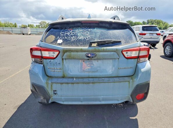 JF2GTADC0JH290759 2018 SUBARU CROSSTREK Синий Вид сзади