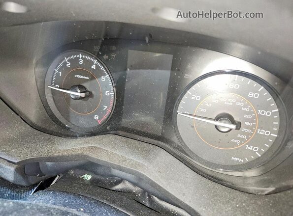 JF2GTADC0JH316065 2018 SUBARU CROSSTREK Black Instrument cluster view