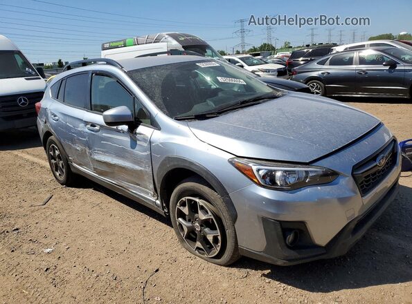 JF2GTADC1JH324482 2018 SUBARU CROSSTREK Серебряный Передняя правая четверть