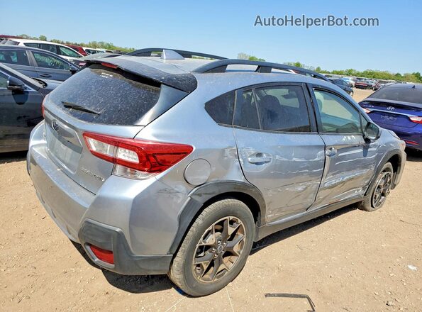 JF2GTADC1JH324482 2018 SUBARU CROSSTREK Серебряный Задняя правая четверть