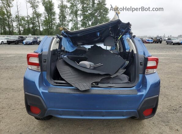 JF2GTADC2JH303401 2018 SUBARU CROSSTREK Blue Вид ззаду