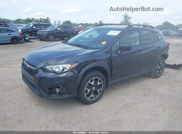 JF2GTADC3JH235853 2018 SUBARU CROSSTREK Gray წინა მარცხენა ხედი სამი მეოთხედიდან