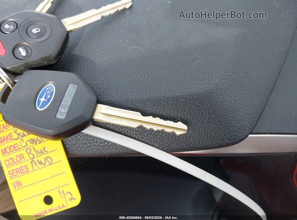 JF2GTADC4J8208869 2018 SUBARU CROSSTREK Синий Вид панели приборов