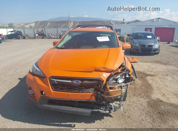 JF2GTADC5JH309029 2018 SUBARU CROSSTREK Оранжевый Вид щитка приборов