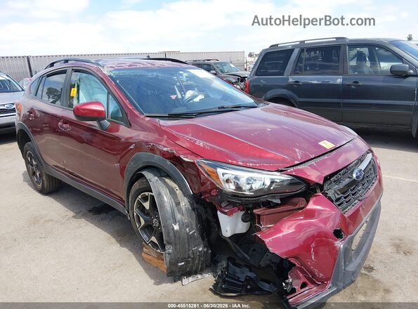 JF2GTADC5JH347909 2018 SUBARU CROSSTREK Burgundy Widok z przodu