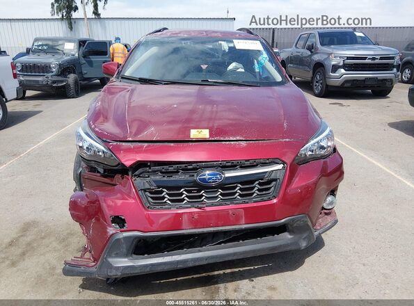 JF2GTADC5JH347909 2018 SUBARU CROSSTREK Burgundy Widok deski rozdzielczej