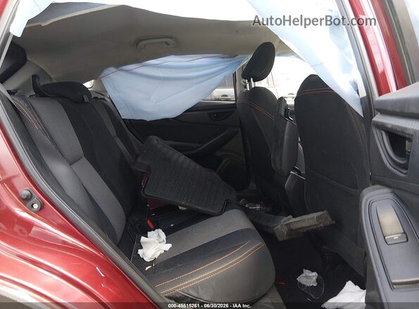 JF2GTADC5JH347909 2018 SUBARU CROSSTREK Burgundy Widok naklejki z numerem VIN