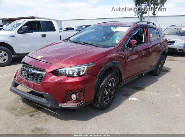 JF2GTADC5JH347909 2018 SUBARU CROSSTREK Burgundy Przód lewy