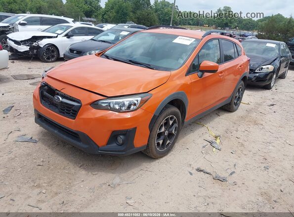 JF2GTADC7JH248296 2018 SUBARU CROSSTREK Orange Front left
