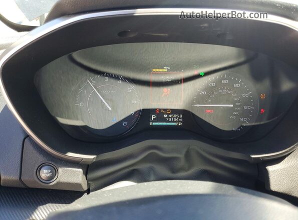 JF2GTADC8JH319683 2018 SUBARU CROSSTREK Gray Widok zestawu wskaźników