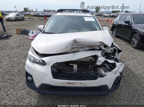 JF2GTADC8K8225398 2019 SUBARU CROSSTREK White Widok zestawu wskaźników