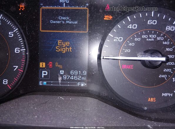 JF2GTADCXJ8281261 2018 SUBARU CROSSTREK Оранжевый 