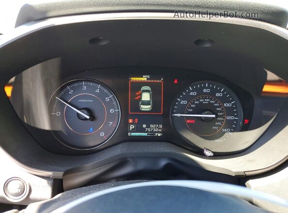 JF2GTAEC0K8350412 2019 SUBARU CROSSTREK Blue Вид щитка приладів