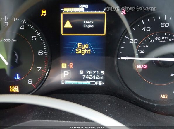 JF2GTAEC2K8203525 2019 SUBARU CROSSTREK Silver Հետևի նստատեղերի տեսք