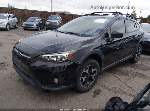 JF2GTAEC2KH203301 2019 SUBARU CROSSTREK Черный Передняя левая четверть
