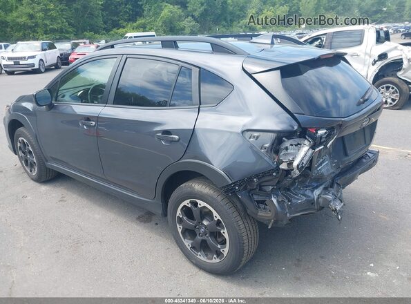 JF2GTAEC3M8343604 2021 SUBARU CROSSTREK Gray Հետևի ձախ