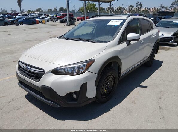 JF2GTAEC3MH668480 2021 SUBARU CROSSTREK Белый Передняя левая четверть