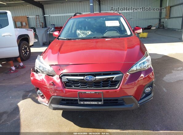 JF2GTAEC5KH390050 2019 SUBARU CROSSTREK Красный Вид щитка приборов