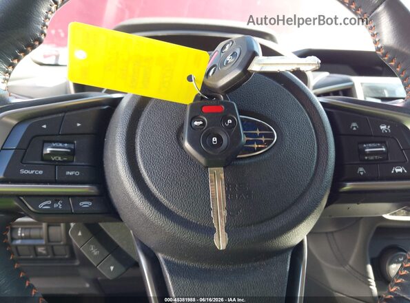 JF2GTAEC5KH390050 2019 SUBARU CROSSTREK Красный Вид панели приборов