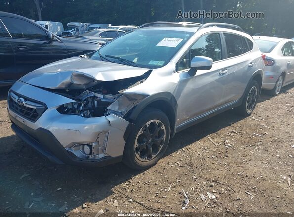 JF2GTAEC5M8283146 2021 SUBARU CROSSTREK Серебряный Передняя левая четверть
