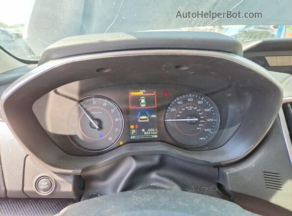 JF2GTAEC6K8351872 2019 SUBARU CROSSTREK Синий Вид щитка приборов