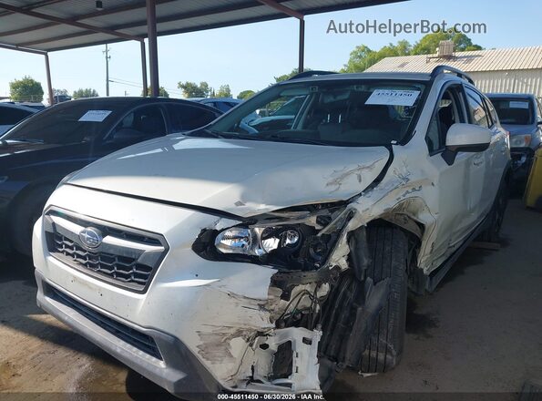 JF2GTAEC6L8258013 2020 SUBARU CROSSTREK White Առջևի ձախ երեք քառորդ տեսարան