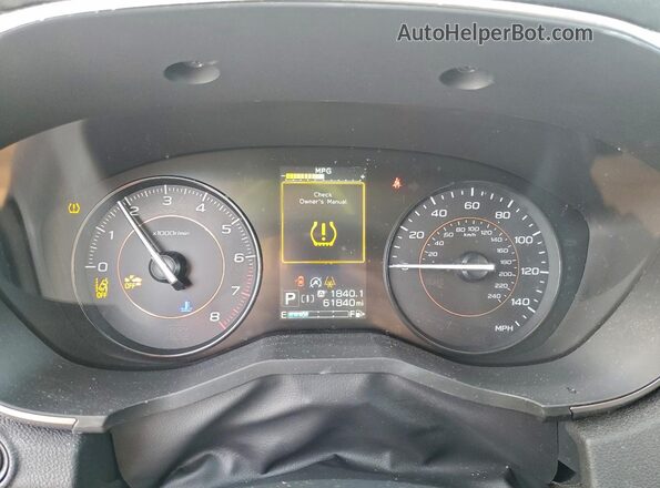 JF2GTAEC6P8325599 2023 SUBARU CROSSTREK White Вид щитка приладів
