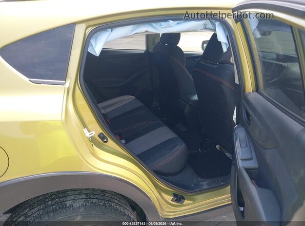 JF2GTAEC6PH208590 2023 SUBARU CROSSTREK Green Widok naklejki z numerem VIN
