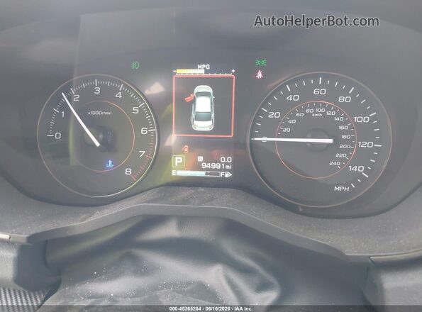 JF2GTAEC7K8378336 2019 SUBARU CROSSTREK Gray უკანა სავარძლების ხედი