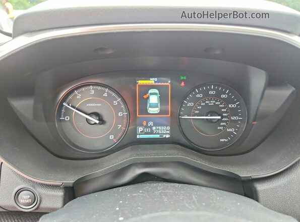 JF2GTAEC7NH213522 2022 SUBARU CROSSTREK Gray Вид щитка приладів