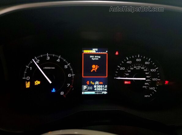 JF2GTAEC7P8245194 2023 SUBARU CROSSTREK Синий Вид щитка приборов