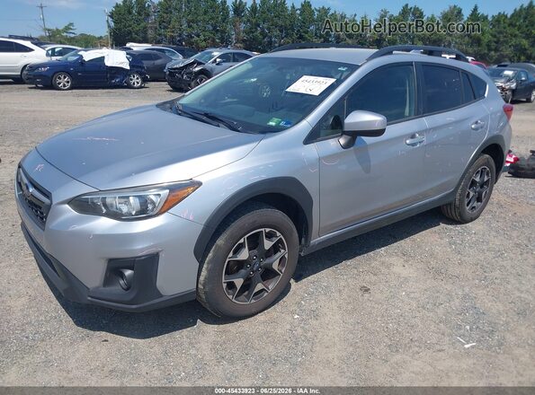 JF2GTAEC8KH318338 2019 SUBARU CROSSTREK Серебряный Передняя левая четверть