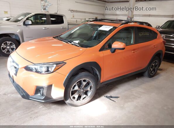 JF2GTAEC8KH387448 2019 SUBARU CROSSTREK Orange Առջևի ձախ երեք քառորդ տեսարան