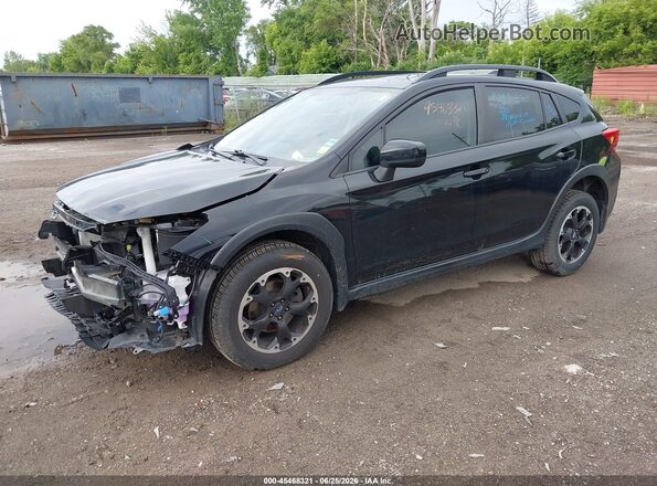 JF2GTAEC8M8277356 2021 SUBARU CROSSTREK Black Front left