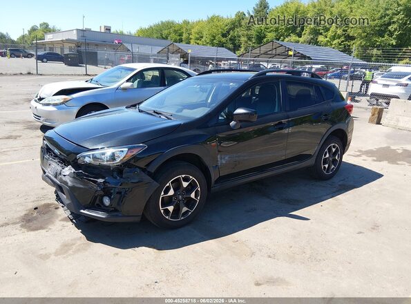 JF2GTAEC9KH350862 2019 SUBARU CROSSTREK Black Vista tres cuartos delantera izquierda
