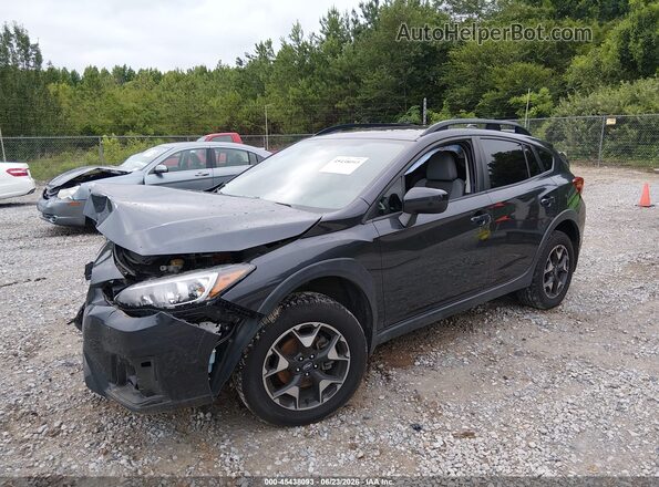 JF2GTAECXK8235350 2019 SUBARU CROSSTREK Черный Передняя левая четверть