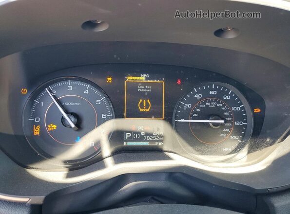 JF2GTAECXM8322121 2021 SUBARU CROSSTREK Серый Вид щитка приборов