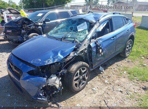 JF2GTAJC0JH210350 2018 SUBARU CROSSTREK Синий Вид спереди