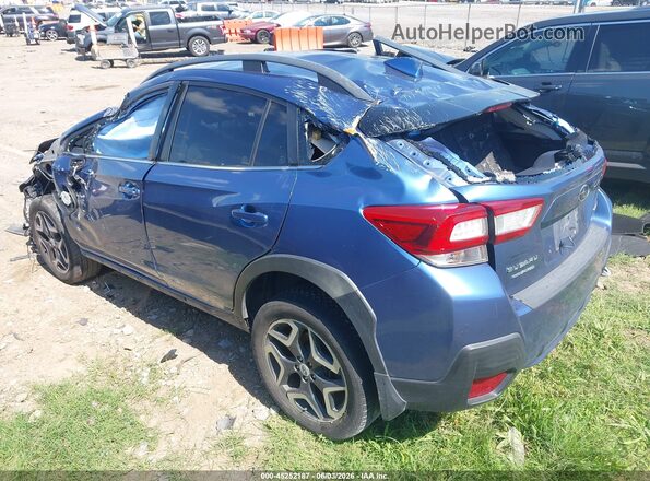 JF2GTAJC0JH210350 2018 SUBARU CROSSTREK Синий Задняя левая четверть
