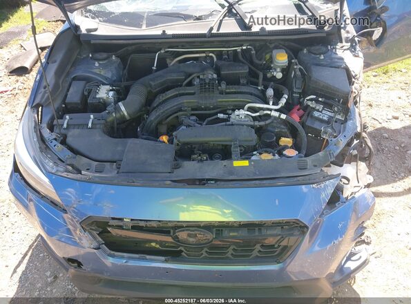 JF2GTAJC0JH210350 2018 SUBARU CROSSTREK Синий Вид сзади
