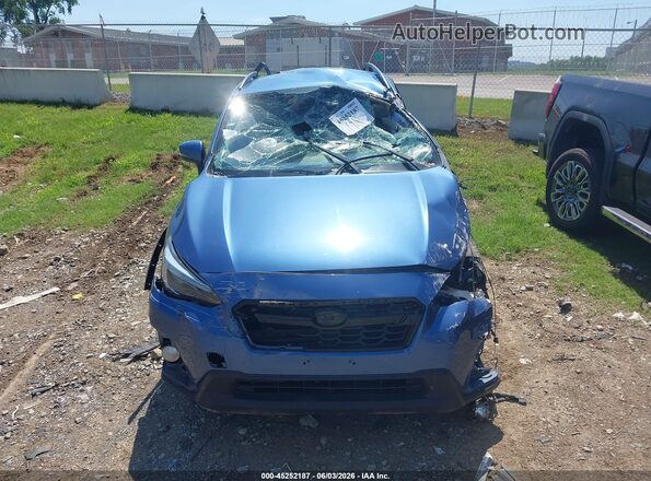 JF2GTAJC0JH210350 2018 SUBARU CROSSTREK Синий Вид щитка приборов