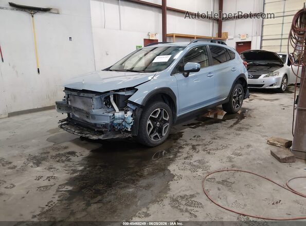 JF2GTAJC0JH280978 2018 SUBARU CROSSTREK Blue Vista tres cuartos delantera izquierda